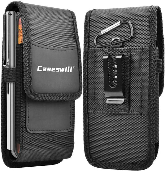 Caseswill Phone Holster for Google Pixel Fold 8 7A 7 6A 6 Pro 5A 5 4A 5G 4 Xl/Oneplus Open Nord 3 N30 N300 N20 N200 11 11R 10T 10 9 9R 8T 8 Pro Case Nylon Pouch Belt Clip Holster  caseswill   