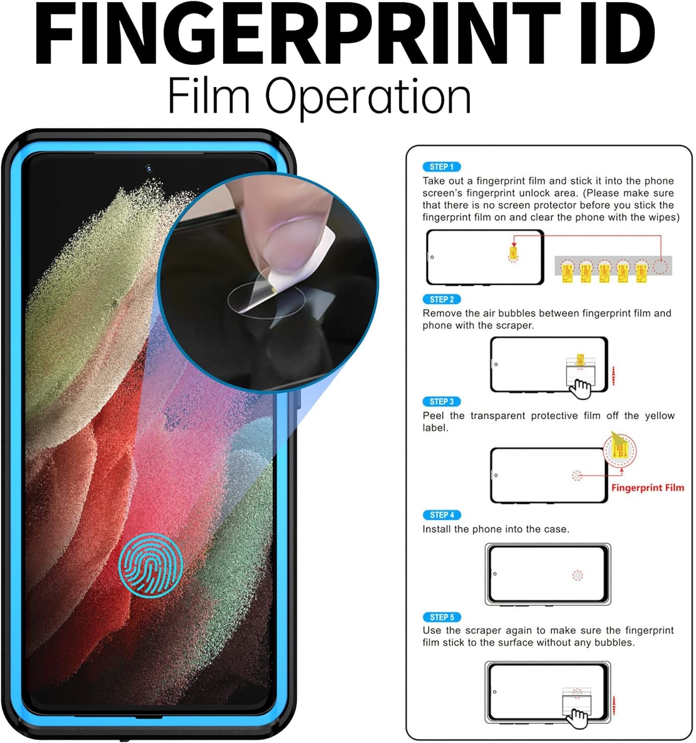 BEASTEK for Samsung Galaxy S21 Ultra Waterproof Case, NRE Series, Shockproof Underwater IP68 Case with Built-In Screen Protector Full Body Protective Cover, for Galaxy S21 Ultra 6.8 Inch (Blue)  BEASTEK   