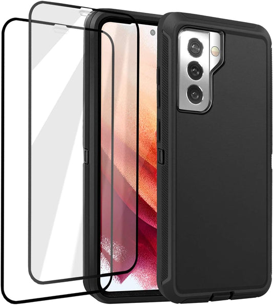 Aicase for Galaxy S21 plus Case with Screen Protector, Heavy Duty Drop Protection Full Body Rugged Shockproof/Dust Proof 3-Layer Military Grade Tough Durable Phone Cover for Samsung Galaxy S21 Plus  AICase   
