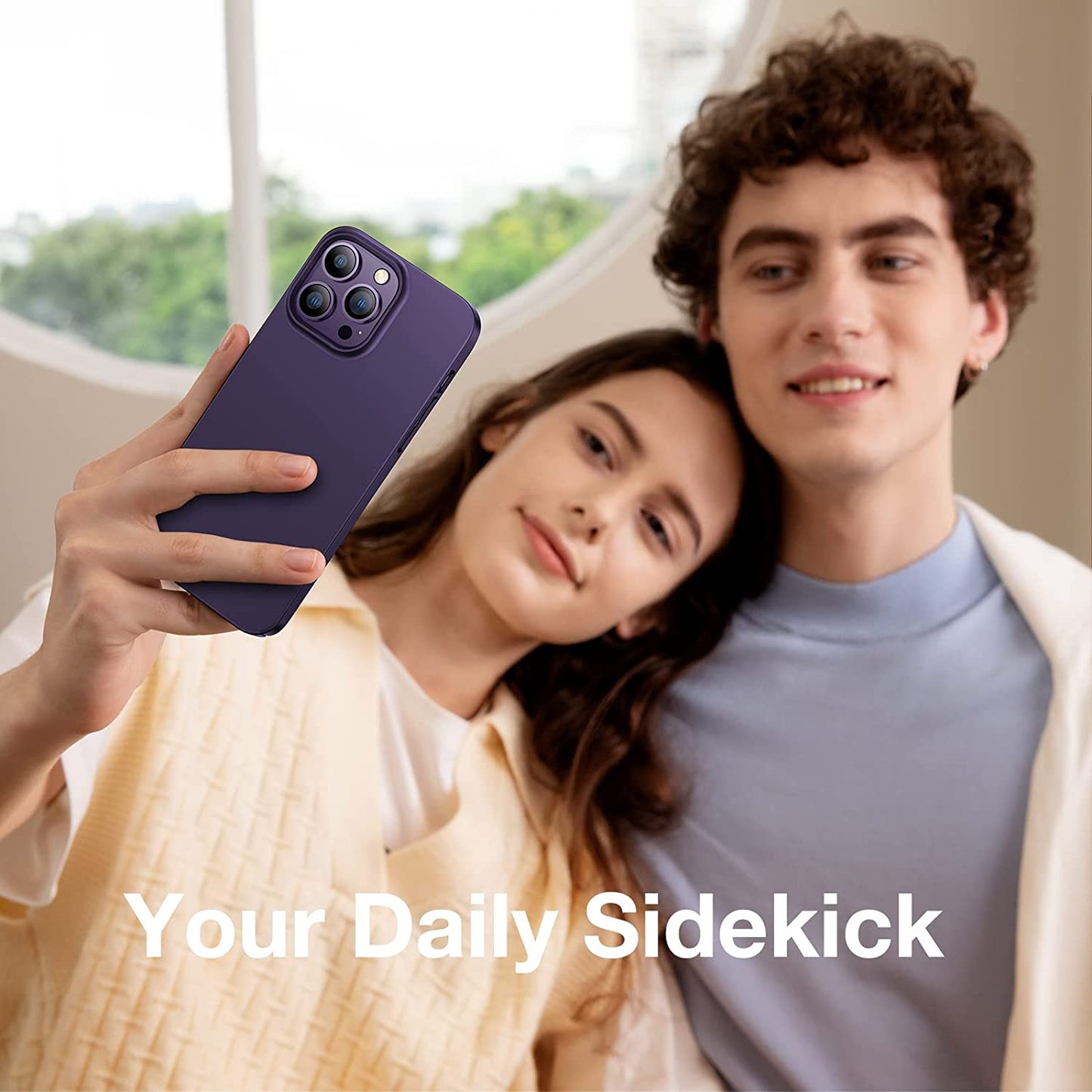 TORRAS Slim Fit Designed for Iphone 14 Pro Max Case 6.7 Inch, Ultra-Thin, Lightweight Hard PC Cover, Purple, Originfit  TORRAS   