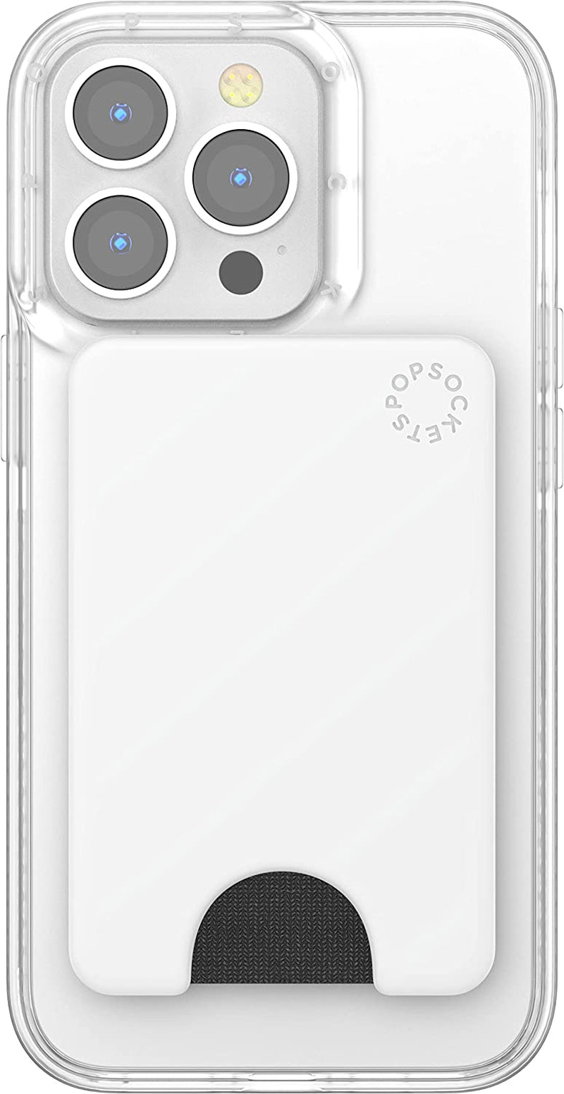 Popsockets Phone Wallet, Phone Card Holder, Wireless Charging Compatible, Wallet for Magsafe - White  PopSockets   