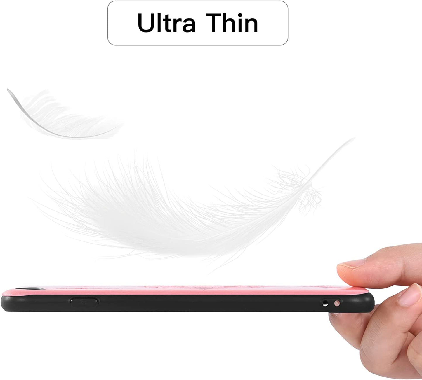 Asuwish Compatible with LG G6 Case and Tempered Glass Screen Protector Thin Slim Soft TPU Flower Rugged Leather Cell Phone Cover for LGG6 Thinq LG6 Thin Q G 6 plus G6+ 6G VS988 H872 Women Rose Gold  Asuwish   