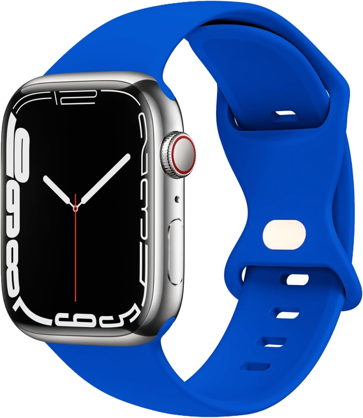 STG Sport Watch Band Compatible with Apple Watch Band 38Mm 40Mm 41Mm 42Mm 44Mm 45Mm 49Mm S/M M/L for Women/Men Waterproof Soft Silicone Replacement Strap Accessories for Iwatch Ultra SE Series 8/7/6/5/4/3/2/1 (38Mm/40Mm/41Mm S/M, Clover)  STG Klein Blue 38mm/40mm/41mm 