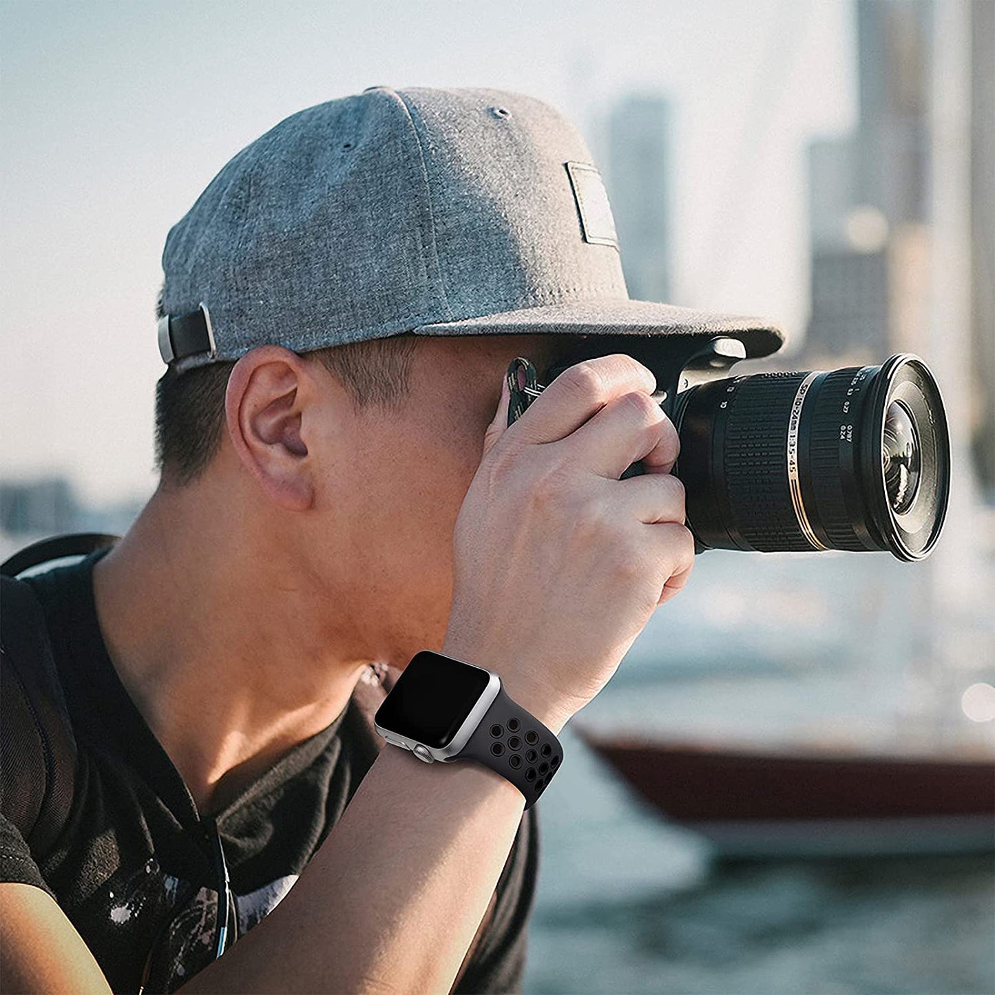 Lerobo Sport Band Compatible with Apple Watch Band 38Mm 40Mm 41Mm 45Mm 44Mm 42Mm for Women Men,Soft Silicone Sport Breathable Wristband Replacement Strap Compatible for Iwatch SE Series 7 6 5 4 3 2 1  PJStore-US   