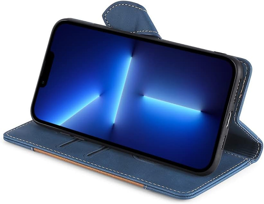 Fansipro Phone Cover Wallet Folio Case for LG G7 THINQ, Premium PU Leather Slim Fit Cover for G7 THINQ, 2 Card Slots, Easy Carry, Blue  Fansipro   