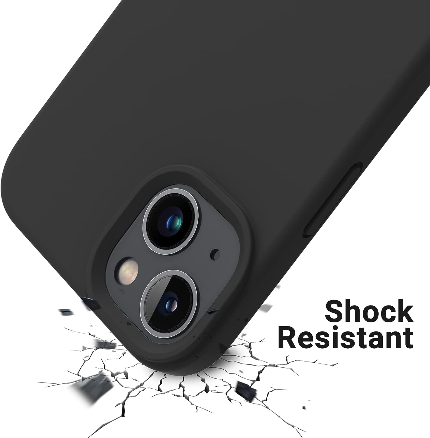 OTOFLY Designed for Iphone 14 plus Case, Silicone Shockproof Slim Thin Phone Case for Iphone 14 plus 6.7 Inch （Black）  OTOFLY Direct   