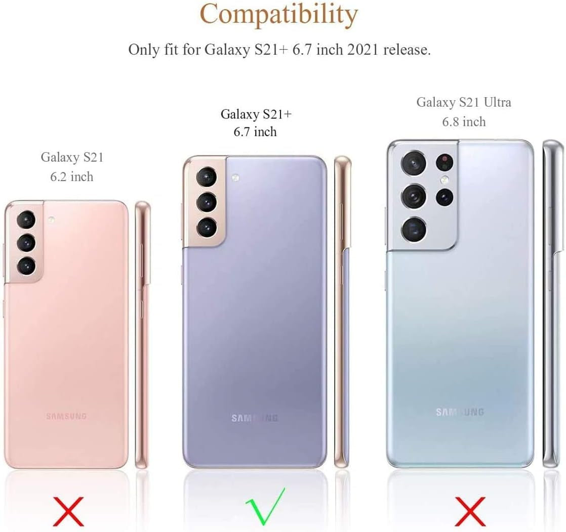 J.West Galaxy S21 plus Case 5G 6.7-Inch, Luxury Sparkle Red Agate Marble Print Translucent Clear Glitter Pearly Design Soft Silicone Cover for Women Girls Slim TPU Sturdy Protective Phone Case Red  J.west   