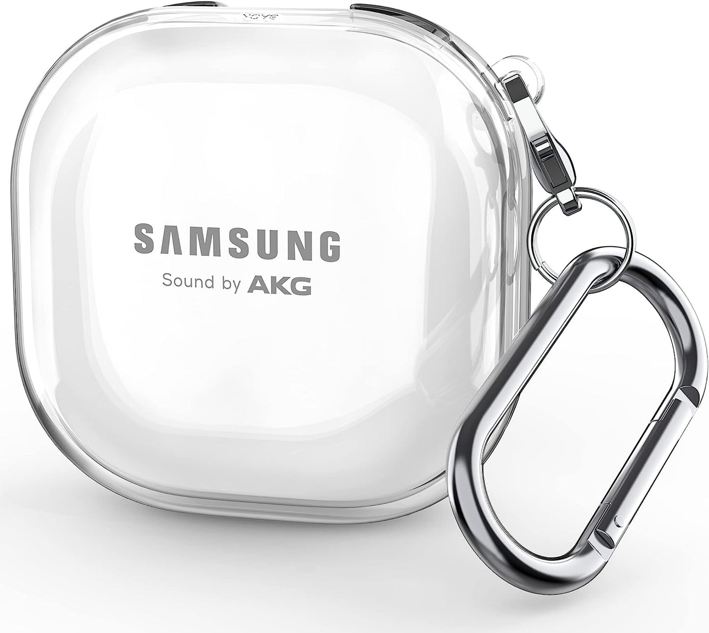 CACOE Transparent Cute Case for Samsung Galaxy Buds 2 Pro Case (2022)/ Samsung Galaxy Buds Pro (2021)/Galaxy Buds 2 /Galaxy Buds Live, Silicone Protective Earbuds Charging Cover with Keychain  CACOE Transparent  