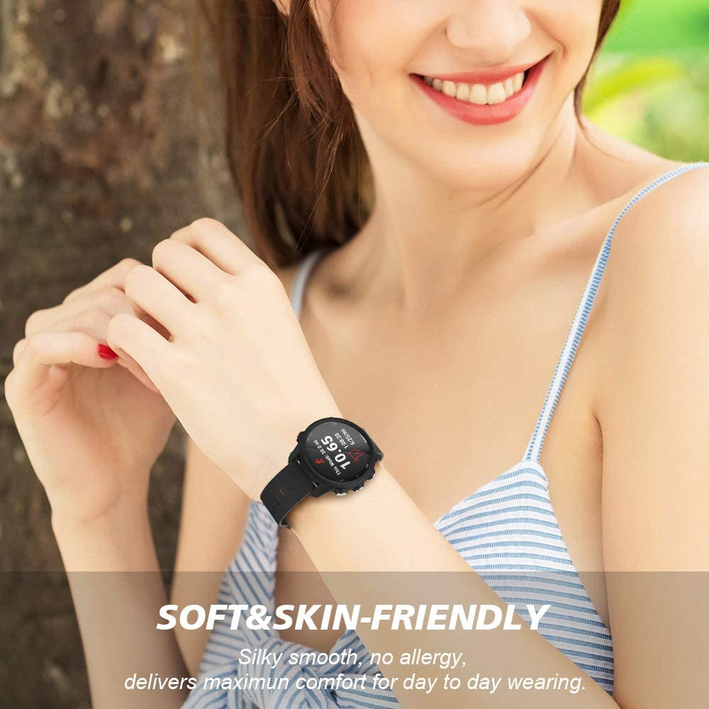 Notocity for Garmin Forerunner 245 Band Forerunner 55 Band, 20Mm Replacement Band for Galaxy Watch 5/5 Pro Galaxy Watch 4 Vivoactive 3 Forerunner 645/245 Music Band  NotoCity   