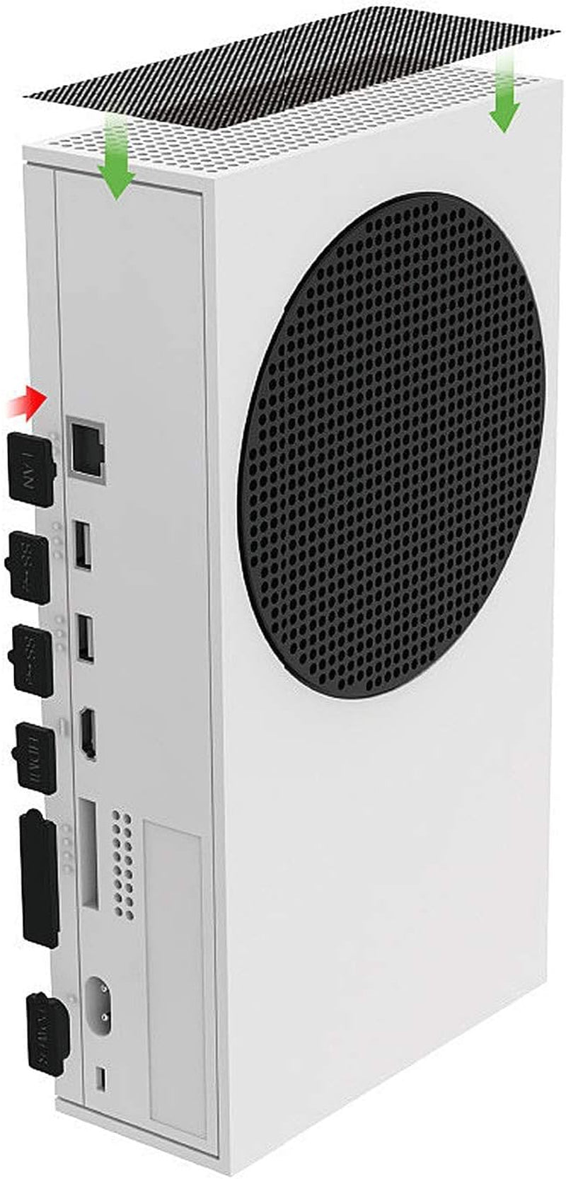 Dust Plugs Compatible with Xbox Series S,Silicone Case for Xbox Series S/X  ECHZOVE   