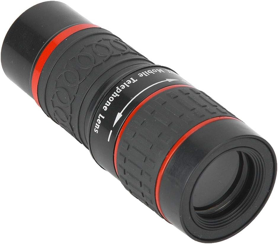 Phone Camera Lens Telephoto Lens 20X Long Focus Zoom Telephoto Lens with Clip for Smart Phone Tablet PC Black  Fydun   