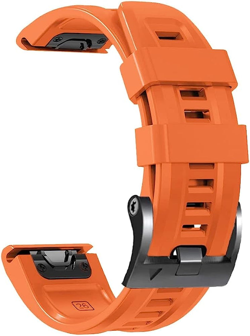 BEFIA 22 26Mm Quick Release Silicone Straps Band for Garmin Fenix 7 7X 6 6X Pro 5 5X plus 3 3HR Official Screw Buckle Smart Wristbands  BEFIA F 22mm Fenix 6 6Pro 