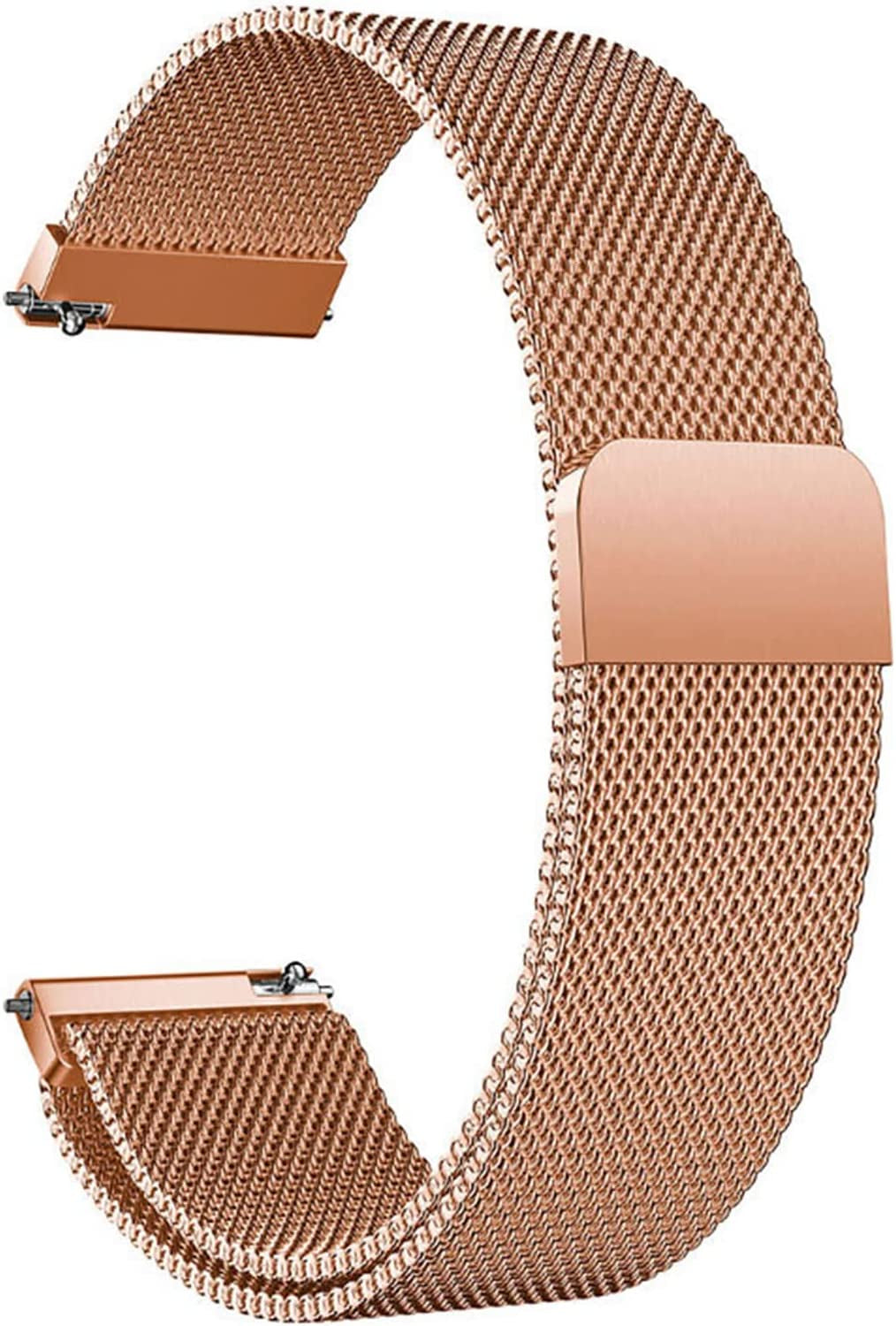 Compatible with Galaxy Watch 3 45Mm/Samsung Galaxy Watch 46Mm/Gear S3 Frontier/Classic Band, 22Mm Stainless Steel Strap Replacement for Samsung Galaxy Watch 46Mm Smartwatch (Colorful)  Morsey Rose gold 22mm 