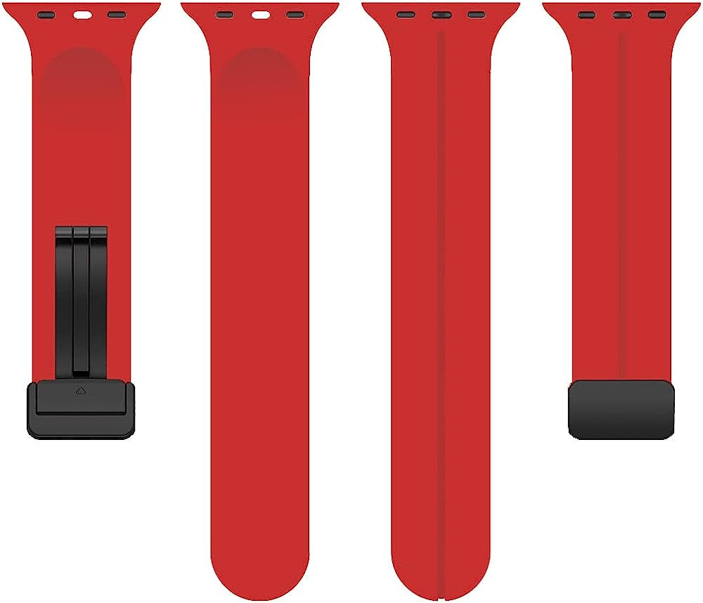 KONAFEI Compatible with Apple Watch Band 49Mm 45Mm 44Mm 42Mm 41Mm 40Mm 38Mm Iwatch Ultra Series 8/7/SE/6/5/4/3/2/1, Soft Silicone Magnetic Buckle Sport Replacement Straps for Women Men  KONAFEI   