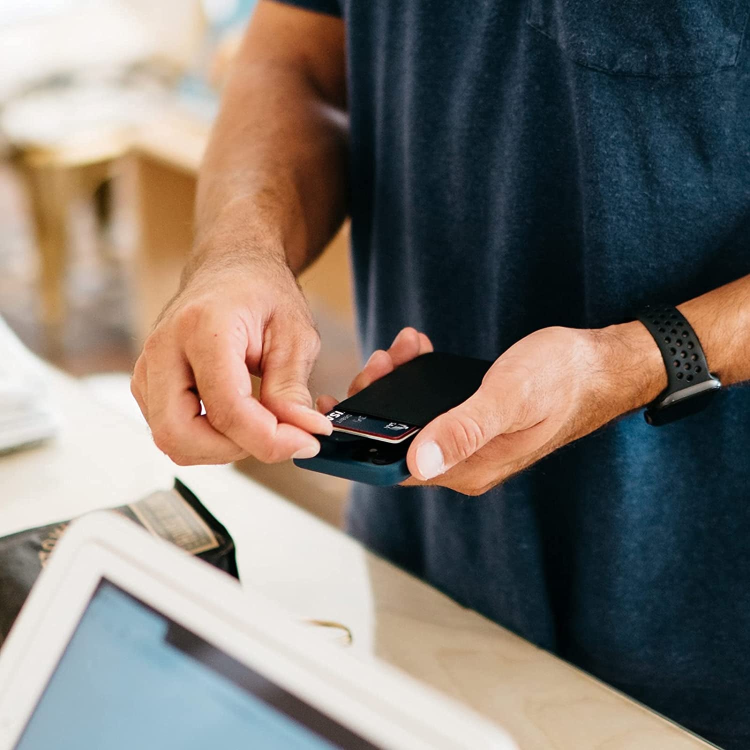 Distil Union Wally Junior | Apple Magsafe-Compatible Wallet, Leather Card Holder for Iphone, with Quick Access Pull-Tab  Distil Union   