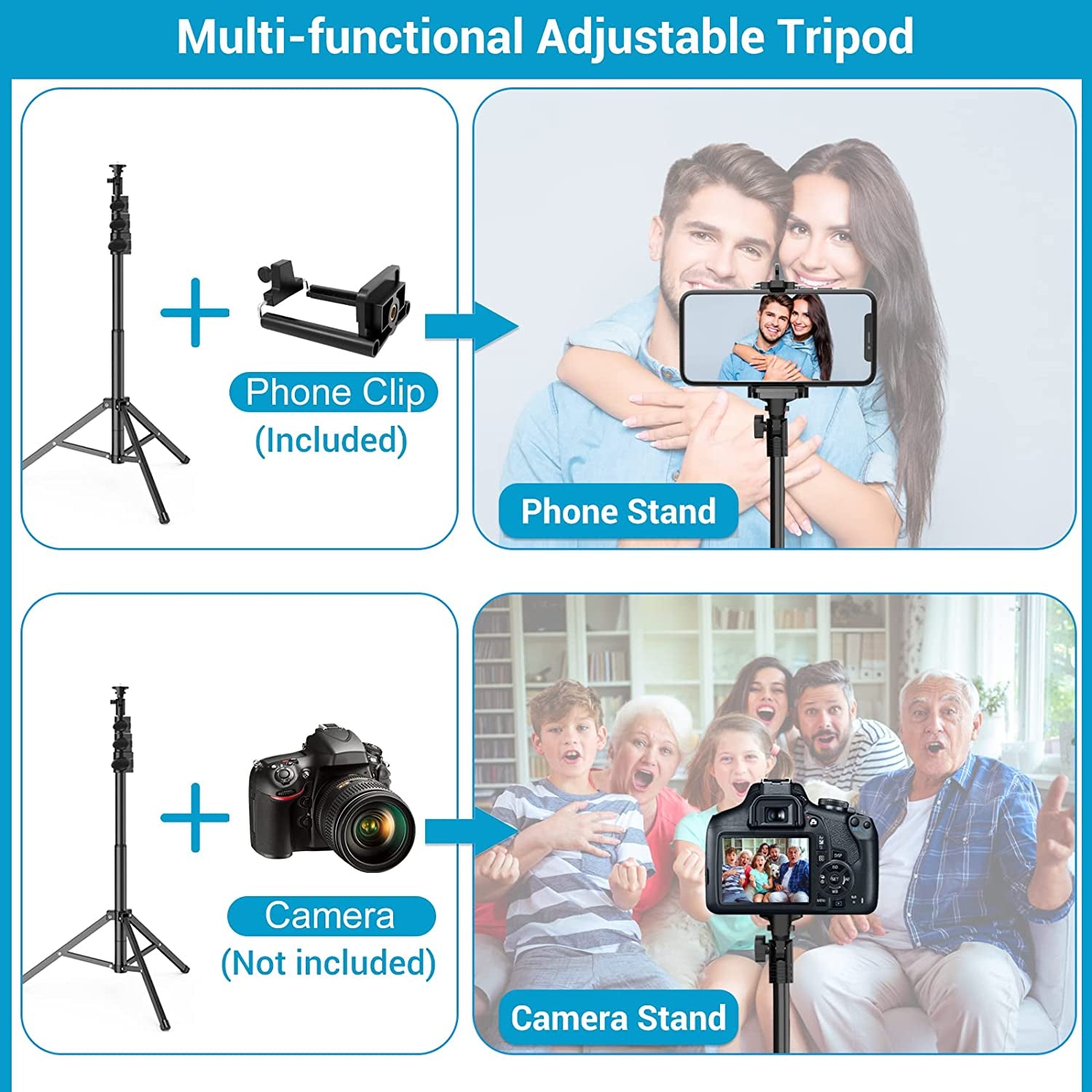 Ring Light with Stand and Phone Holder, 50" Tripod with Remote Compatible with Iphone Phone LED Halo Standing Light Selfie Stick for Makeup Tiktok Camera Photography (9 Inch)  NINGBO QAYA ILLUMINATION CO.,LTD   
