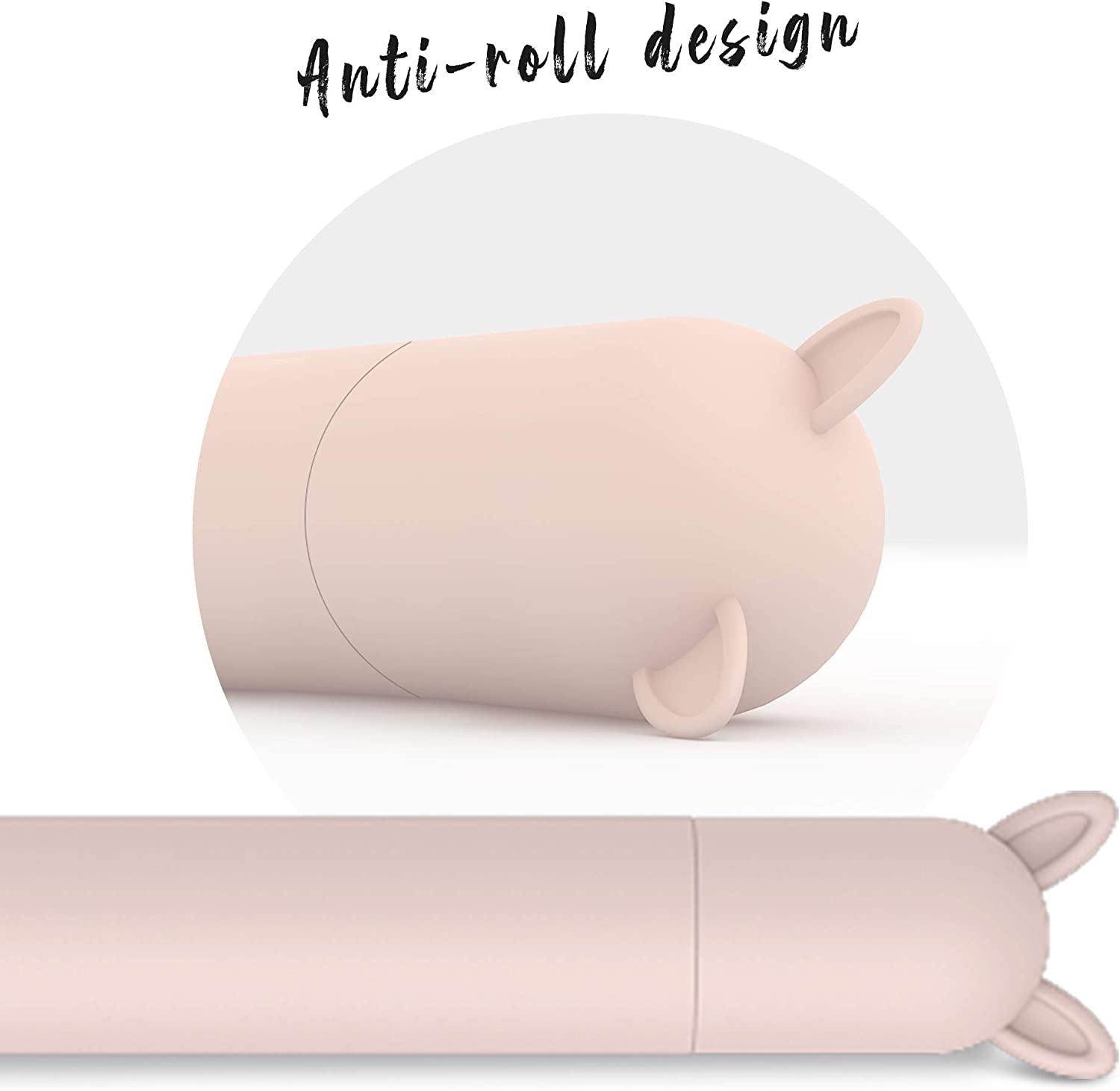 2 Pack Cute Case for Apple Pencil 1St Gen for Apple Pencil Accessories Cover , Soft Silicone Sleeve Cover Accessories Compatible for Ipad Pro 9.7"/10.5"/12.9" (Pink & Purple)  Litumfen   