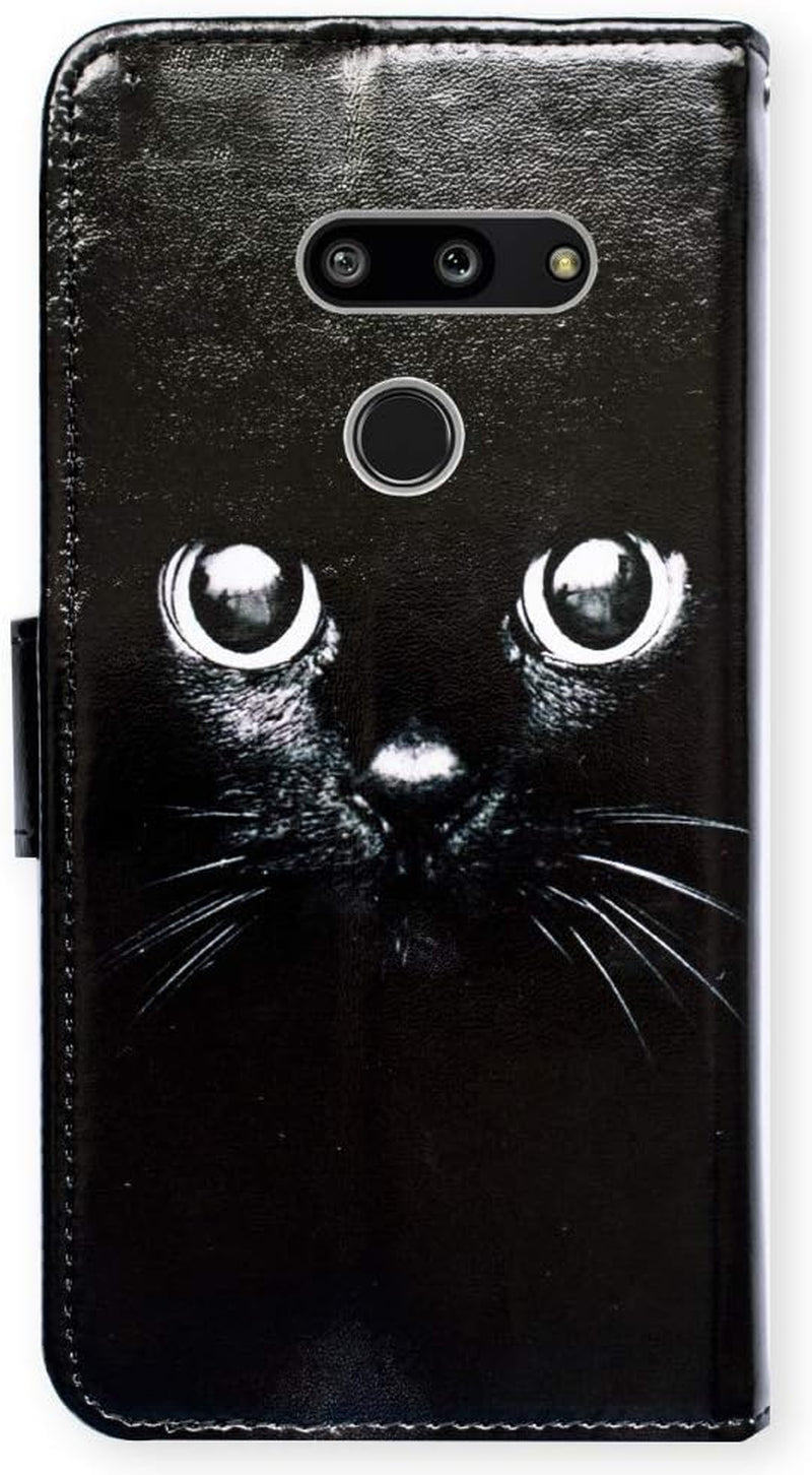 Bcov LG G8 Thinq Case,Lg G8 Case, Black Cat Style Leather Flip Case Wallet Cover with Card Slot Holder Kickstand for LG G8 Thinq 2019  Bcov   