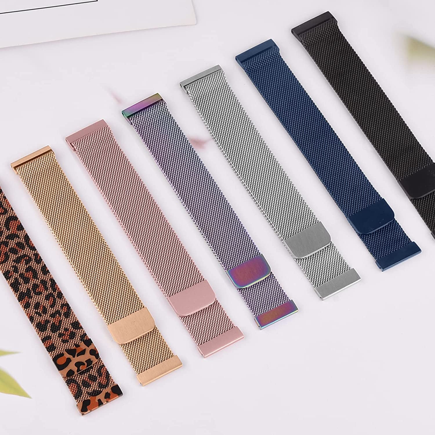 Wanme Bands for Garmin Venu / Vivoactive 3 Watch Band, 20Mm Metal Wristband Strap for Garmin Venu Sq, Vivoactive 3 Music, Forerunner 645 / 245 Music, Samsung Galaxy Watch 4 Band  Wanme   