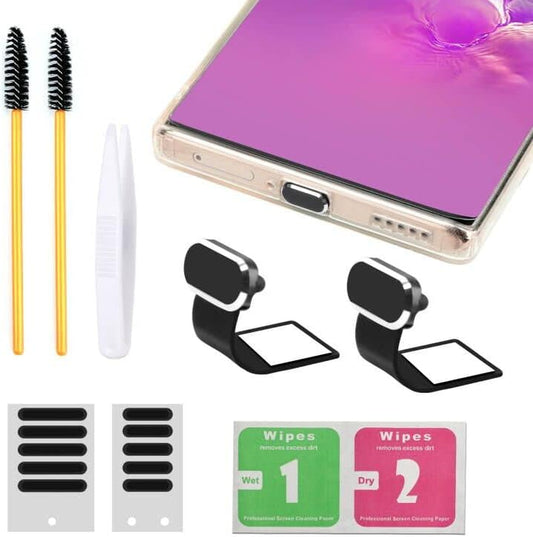 OOTSR USB C anti Dust Plugs,Anti-Lost Type-C Port Plug Dust Cover，For Phone with USB Type C Charging Port,Usb C anti Dust Cover Cap Kit with Speaker Mesh Sets  OOTSR   