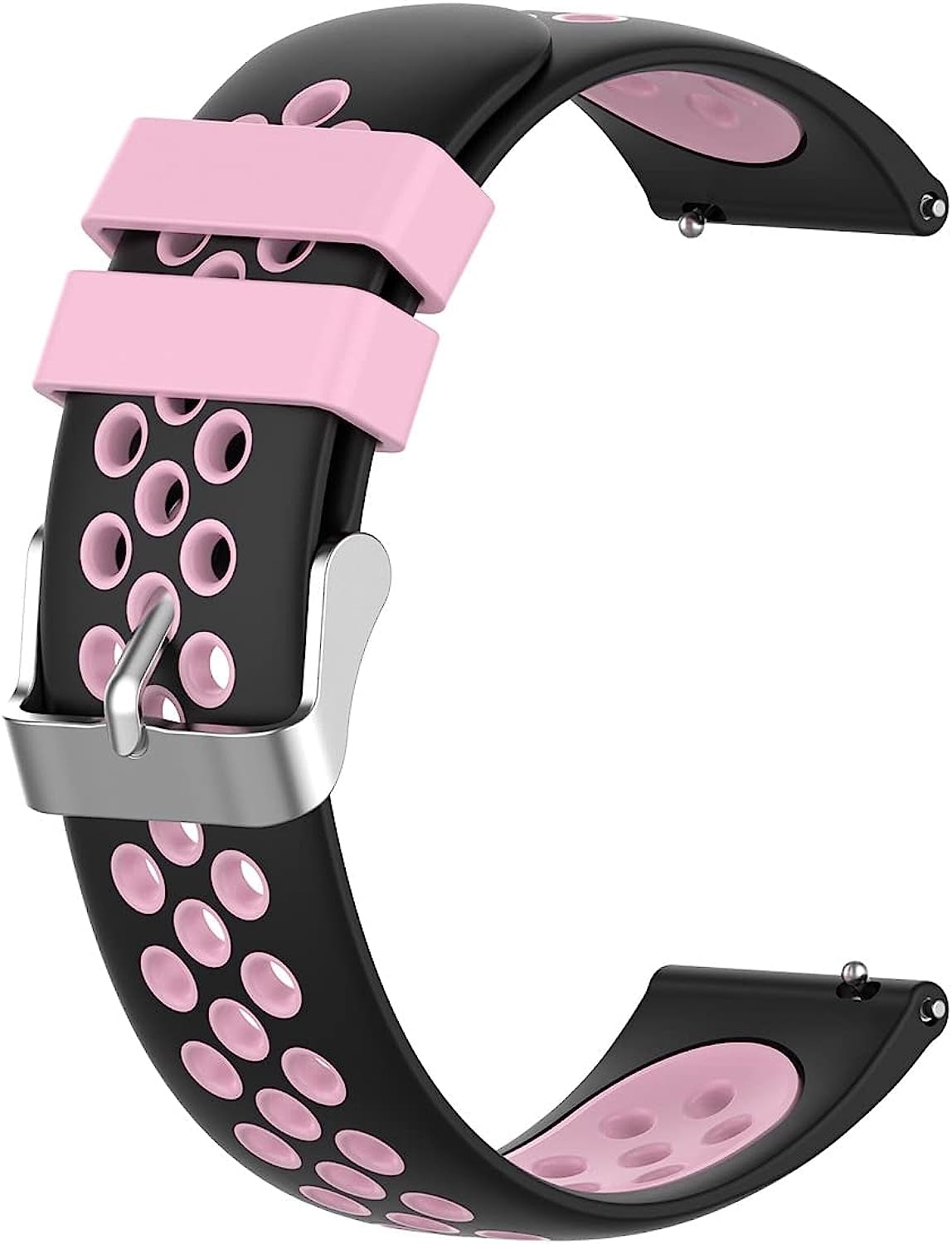 SCHIK for Garmin Vivoactive 3 4 4S Strap Silicone Watch Band for Garmin Accessoires Forerunner 245/645 Venu 2 2S Venu2 plus Bracelet  SCHIK Black pink For Venu 2 Plus 