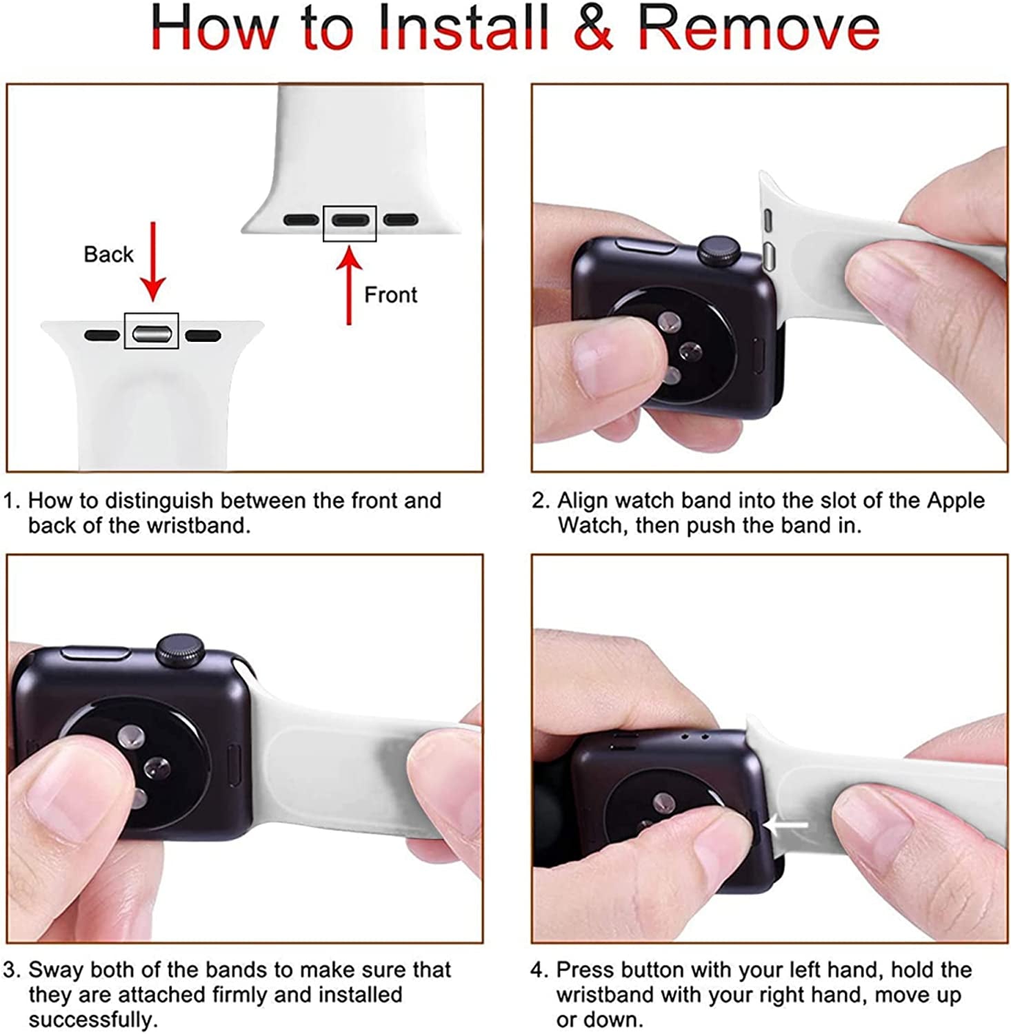 Watch Bands Compatible Apple Watch for Women Men, Adjustable Smart Watch Band Soft Silicone Wristbands Replacment Strap for Watch Series 7 6 5 4 3 2 1  KASDBY   