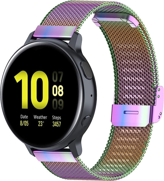 20Mm Stainless Steel Mesh Watch Bands for Samsung Galaxy Watch 4 40Mm 44Mm,Galaxy Watch 4 Classic 42Mm 46Mm,Galaxy Watch Active 2 40Mm 44Mm, Galaxy Watch3 41Mm,Galaxy Watch 5,Galaxy Watch 5 Pro  Chofit   