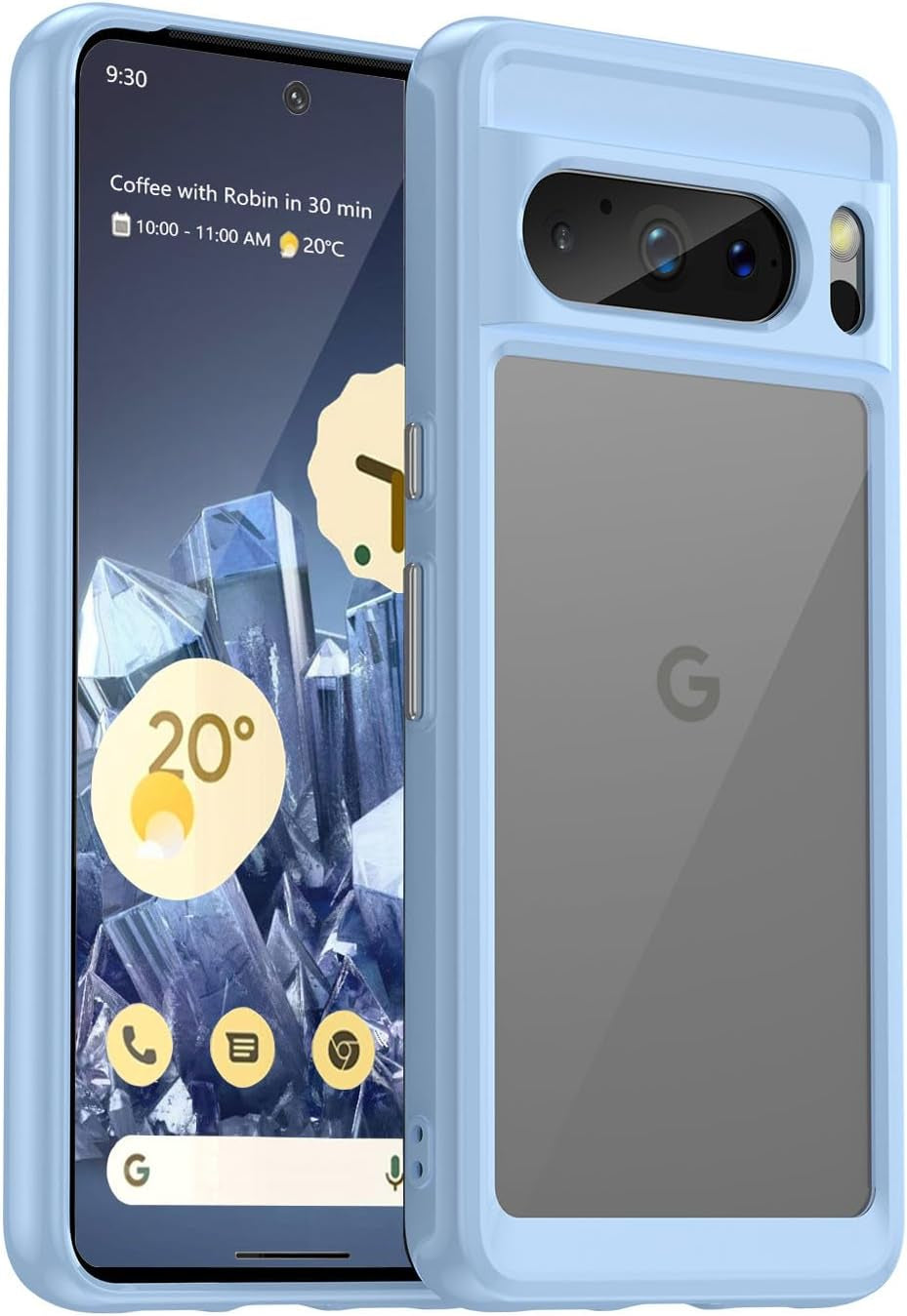 Guarishel for Google Pixel 8 Phone Case: [Built-In 4 Airbags][Not-Yellowing] Military-Grade Shockproof Protective Phone Case for Google Pixel 8, Blue  Guarishel Blue Google Pixel 8 Pro 
