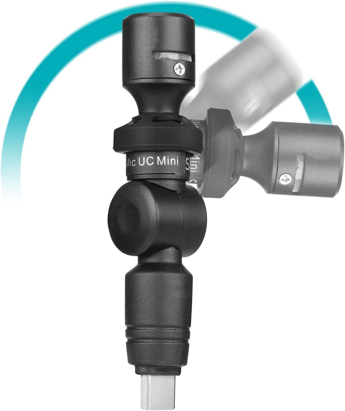 Saramonic Ultra-Compact Omnidirectional Condenser USB-C Microphone for Smartphones, Tablets & Computers (Smartmic UC Mini), Black  Saramonic   