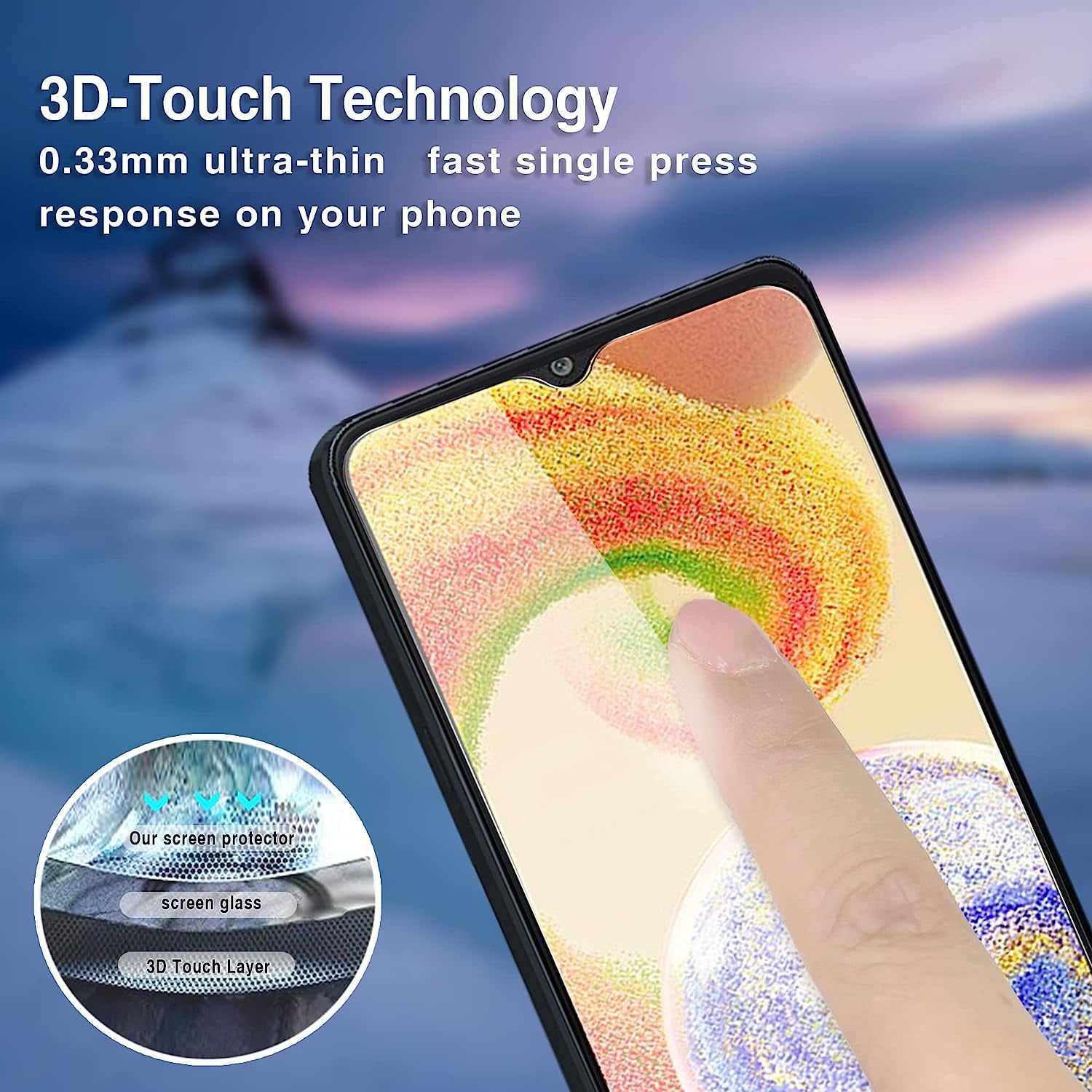 Foneskream [4 Pack] Compatible for Samsung Galaxy A04S/A04/A03/A03S/A02S/A02/A12 Screen Protector 6.5 Inch Tempered Glass 9H Hardness Case Friendly  Foneskream   