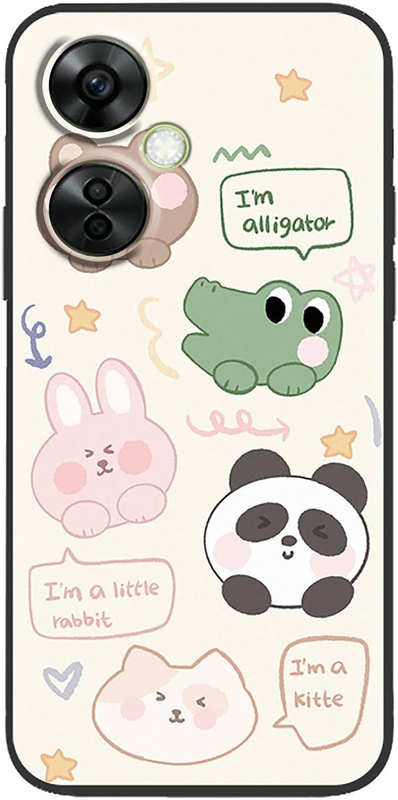 FZZSZS Case for Oneplus Nord N30,Soft Anti-Scratch Black Protective Shell Silicone Flexible TPU Phone Case Protection Cover for Oneplus Nord N30 (6.72") - LLM46  FZZSZS Llm47  