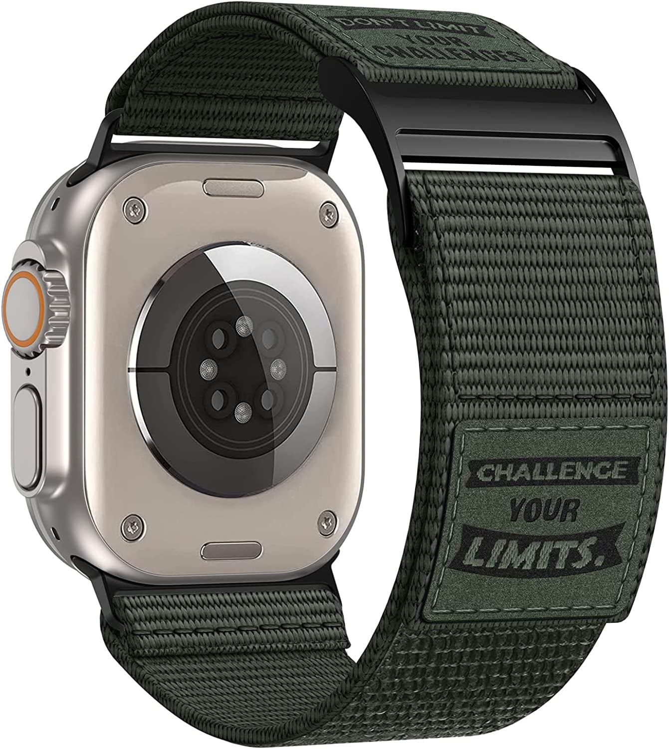 Rugged Nylon Band Compatible with Apple Watch Ultra Band 49Mm 45Mm 44Mm 42Mm,Soft Sport Loop Adjustable Wristbands Replacement Strap for Apple Watch Band Iwatch Ultra Series 8/7/SE/6/5/4/3/2/1  Hehighti Green 49/45/44/42mm 