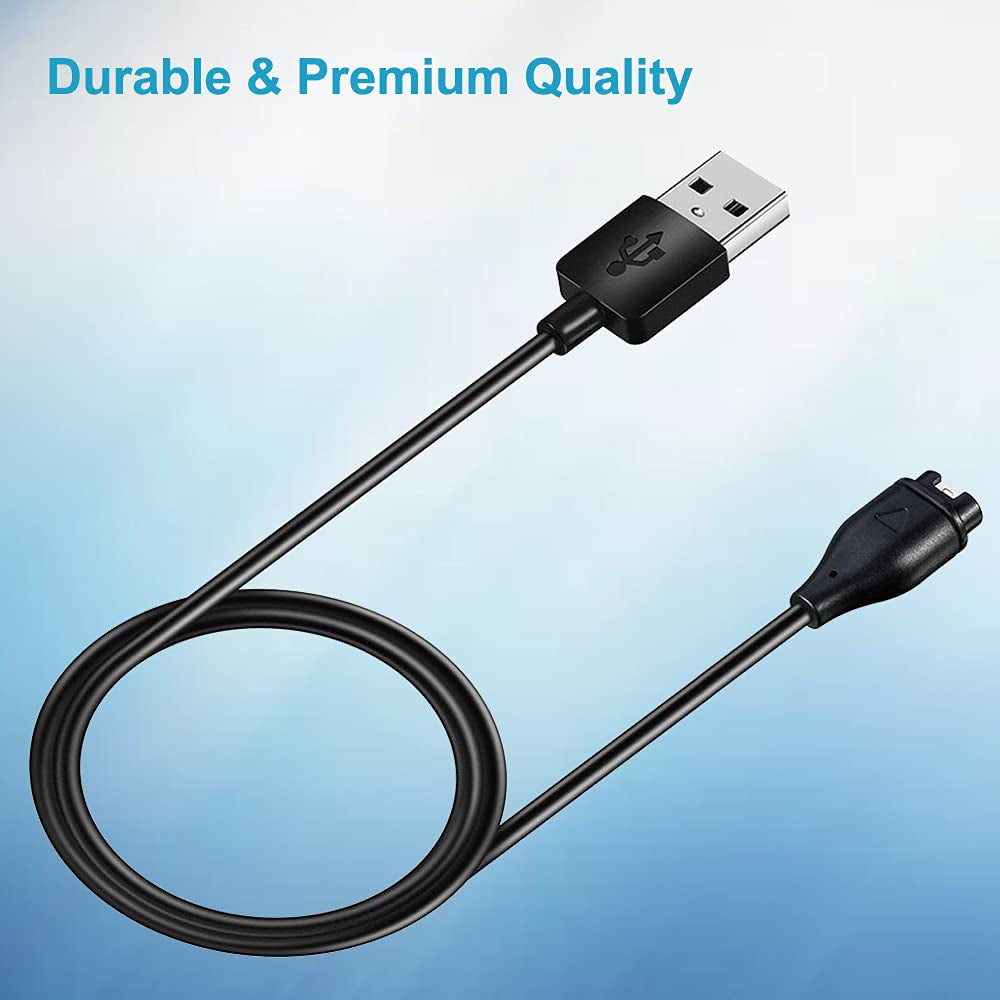 EXMRAT Compatible with Garmin Forerunner 245 Charger, Charging Cable + Black Dust Plug Anti-Dust Plugs for Garmin Forerunner 245 Smart Watch  EXMRAT   