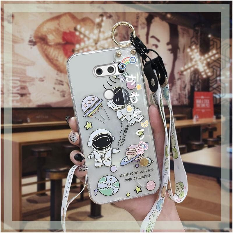 TPU Original Lulumi Phone Case for LG V30/LG V30 Plus/Lg V30+, Astronaut for Girls for Woman for Men Anti-Dust Back Cover Shockproof Luxury New Beautiful Anime Soft for Boy Black Case Silicone, 7  Lulumi 2 Lg V30/Lg V30 Plus/Lg V30+ 