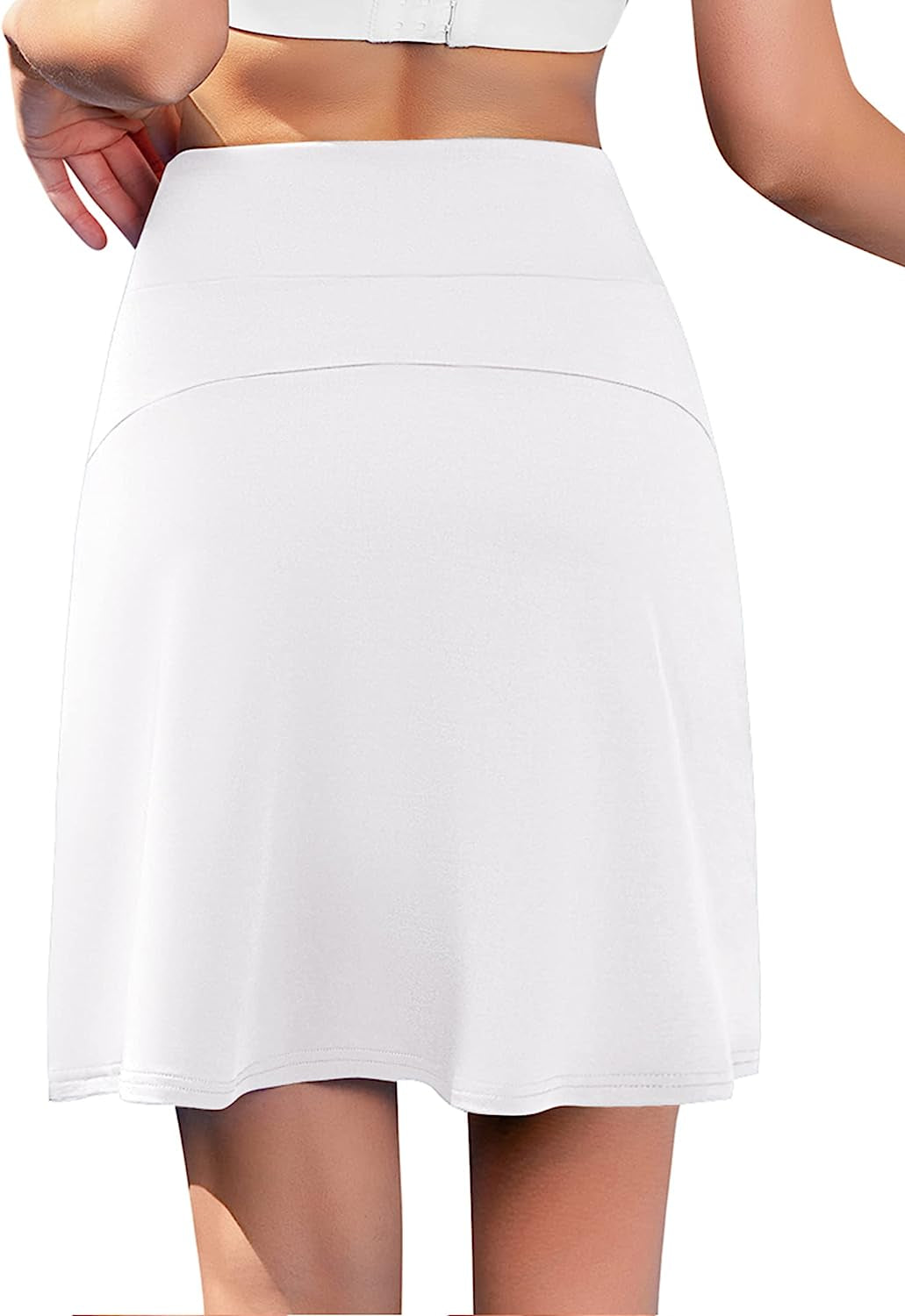 Women'S 20" Knee Length Tennis Skorts Skirts SPF Elastic Athletic Skorts with Shorts Golf Skirt with Pocket Casual Skorts  COOrun   