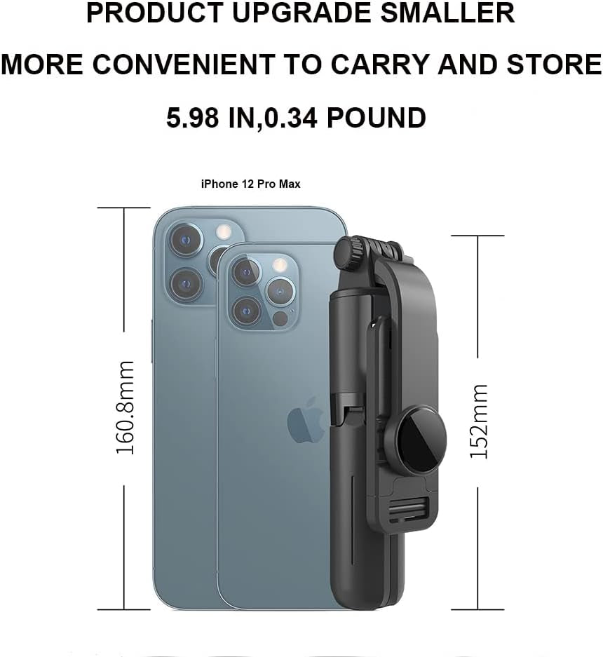 KOMI Selfie Stick - 4 in 1 Selfie Stick Tripod Extendable Phone Tripod Portable with Detachable Wireless Remote Compatible with Iphone Samsung Camera Android (Mini Black)  KOMI   