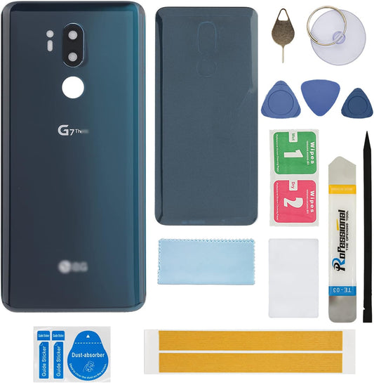 Replacement Battery Back Cover OEM Rear Panel Glass Door All Carriers Pre-Installed Camera Lens for LG G7 Thinq G710ULM G710VMX G710PM LMG710TM/VM  Zhibao   