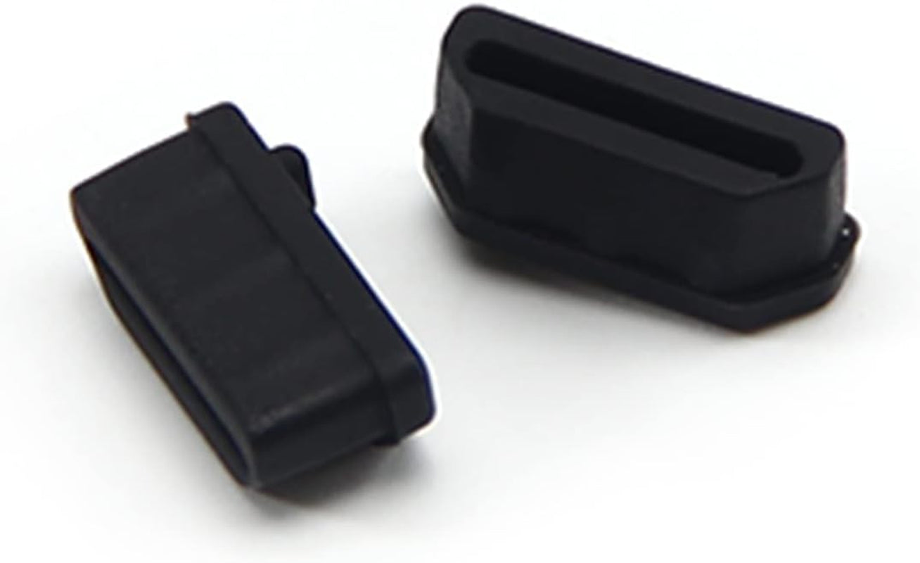 Fielect 20Pcs Silicone HDMI anti Dust Cover Plugs Protector Stopper Cap Black for Female Port Black for TV, Computer, 14X7X5Mm  Fielect   
