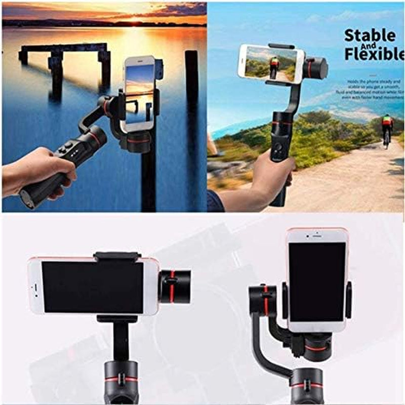 YTYZC 3 Axis Handheld Gimbal USB Charging Video Record Universal Adjustable Direction Smartphone Stabilizer with Stand  ytyzc   