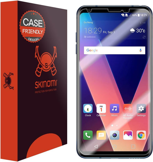 Skinomi Techskin [2-Pack] (Case Compatible) Clear Screen Protector for LG V35 Thinq (LG V30/V30S Thinq/V30S+ Thinq) Anti-Bubble HD TPU Film  Skinomi   