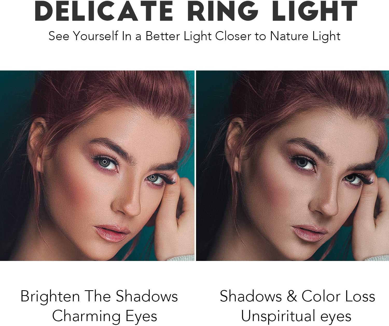 Rovtop 10 Inch Ring Light with Stand Tripod, LED, Phone Holder for Selfie Camera Photography Makeup Video Live Streaming  Rovtop   