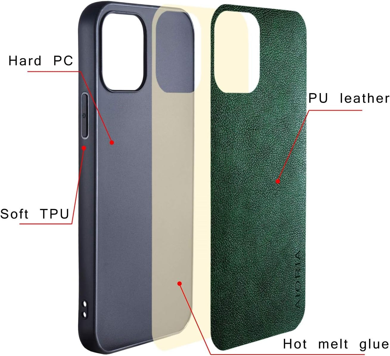 Aioria for Oneplus Nord N200 5G Case, 6.49 Inch Premium PU Leather Phone Cover Retro Design Full Protective Case for Oneplus Nord N200 5G (Gray)  Aioria   