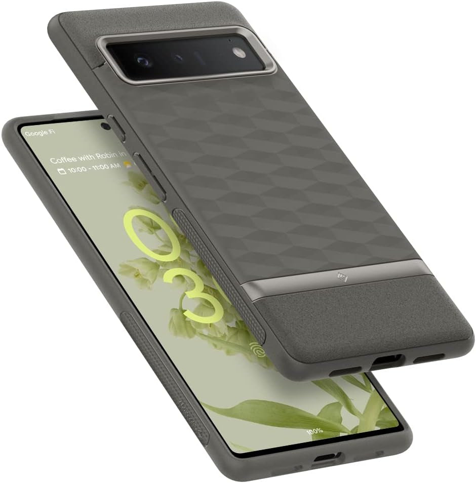 Caseology Parallax Protective Case Compatible with Google Pixel 6 Pro Case (2021) - Gold  Spigen Ash Gray  