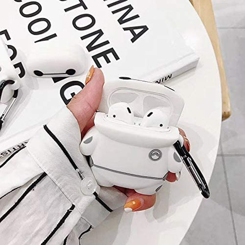 ZAHIUS Silicone Case Compatible for Apple Airpods 1&2 Funny Cover[3D Cartoon Pattern][Designed for Kids Girl and Boys](Baymax)  ZAHIUS Direct   