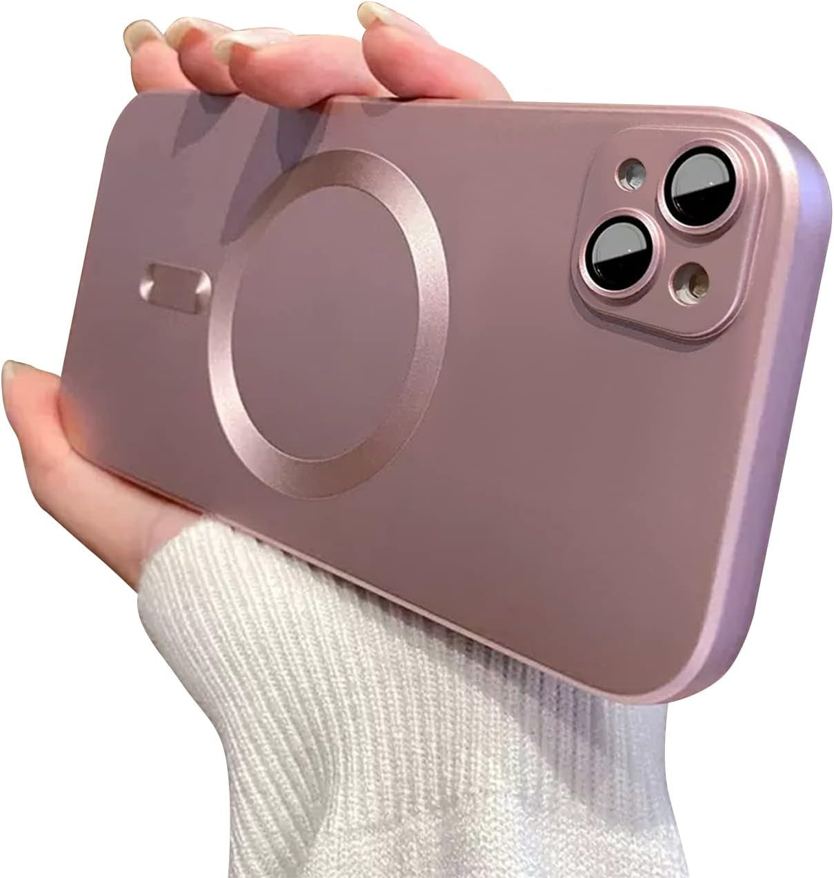 Fycyko Phone Case for Iphone 14 Pro Max Magnetic Case [Adaptation with Magsafe] Slim Cute Luxury Soft Silicone Design for Iphone 14 Pro Max 6.7'' with Camera Protector-Black  Fycyko   