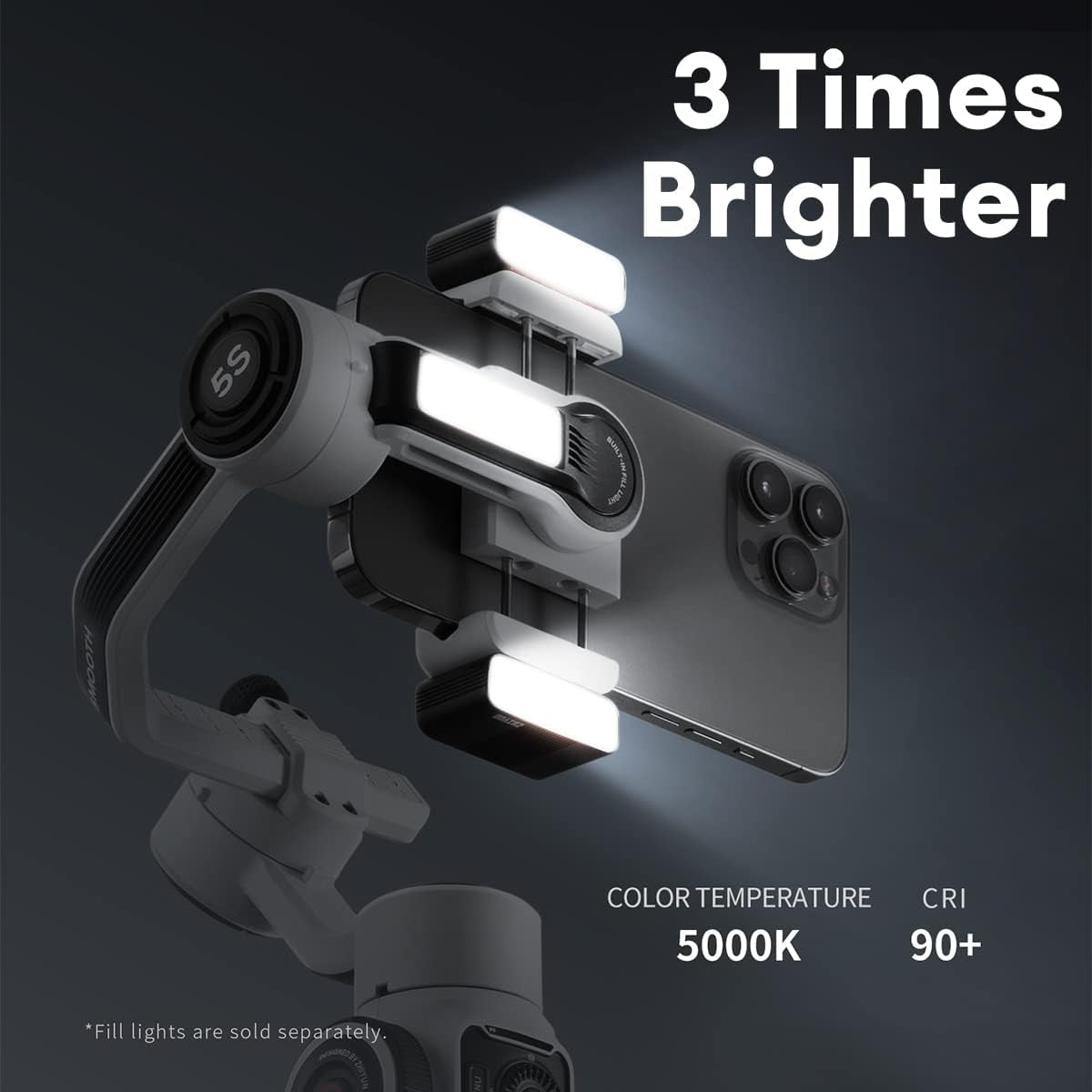 Zhiyun Smooth 5S Combo Gimbal Stabilizer Smartphone Stabilizer for Iphone 13 Pro Max 12 11 XS X XR 8 plus Android Cell Phone  ZHIYUN   