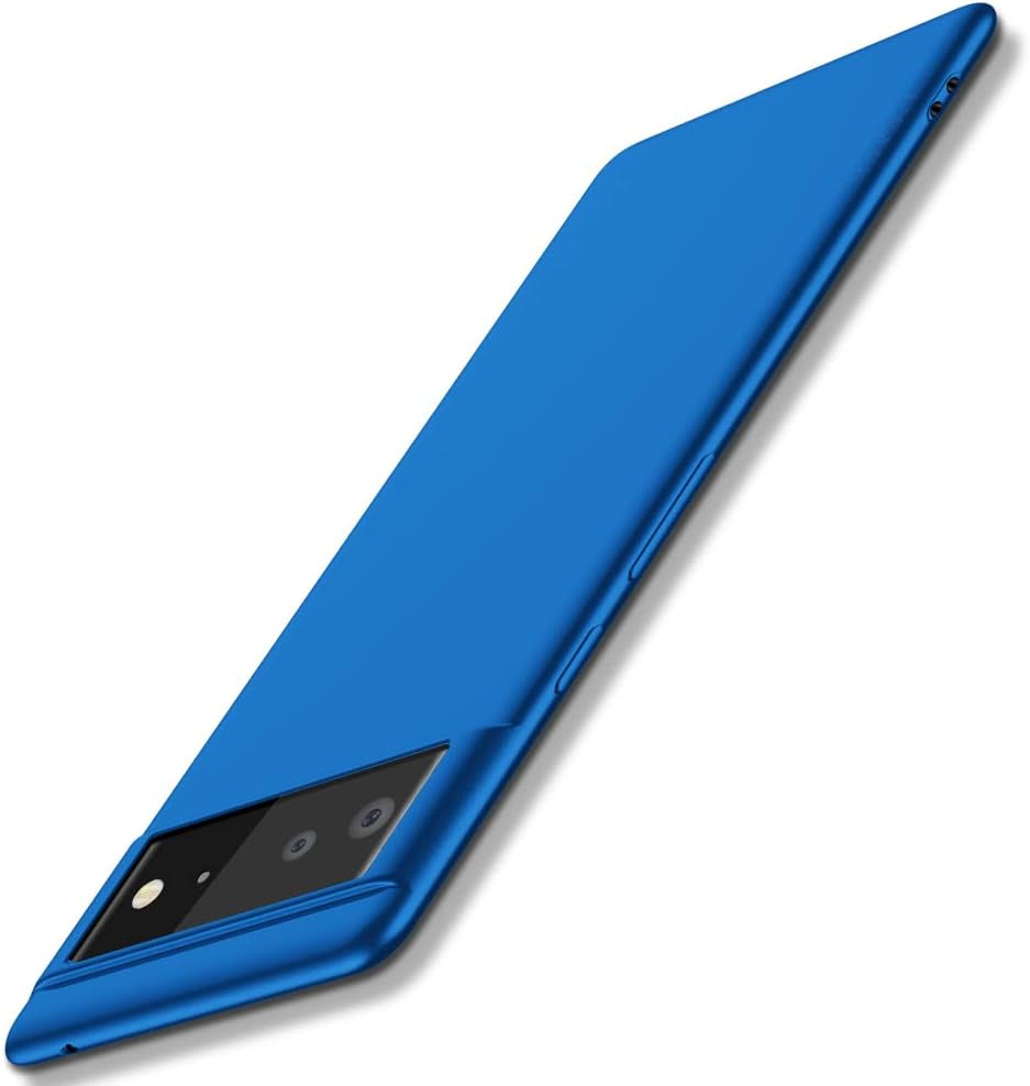 X-Level Google Pixel 6 Pro Case Ultra-Thin Slim Fit [Guardian Series] Phone Cases Soft Flexible TPU Matte Finish Coating Light Protective Back Cover for Google Pixel 6 Pro-Black  pipilu Blue Updated  