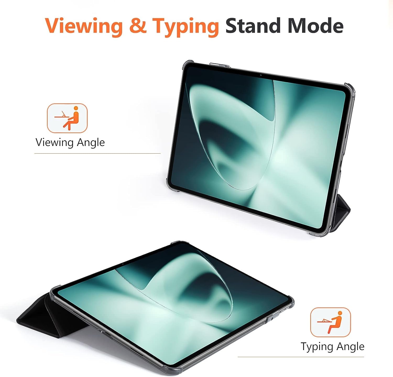 Cobak Case for Oneplus Pad, Slim Stand Hard Back Shell Protective Smart Cover Case for Oneplus Pad 11.6" 2023 Release, Black  CoBak   