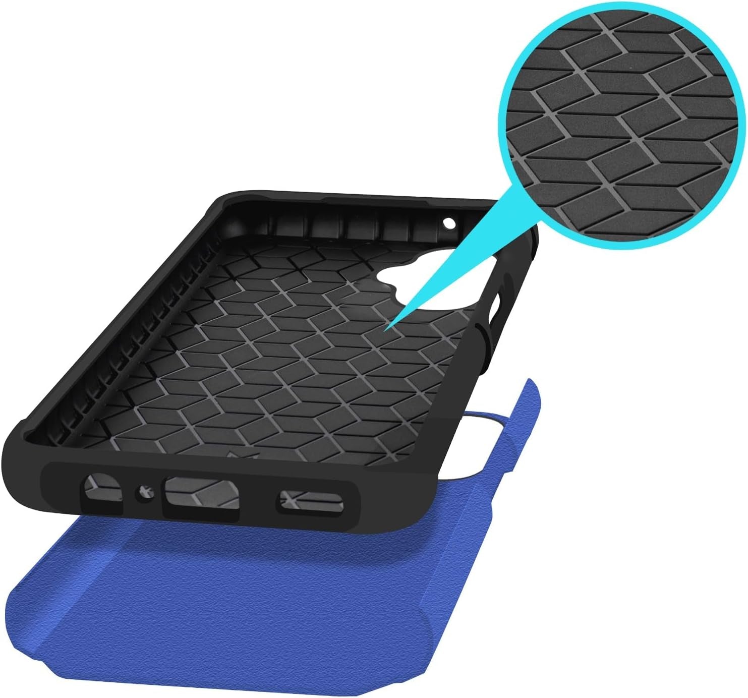 Hrwireless Compatible for Oneplus Nord N30 5G Case Cover with [HD Tempered Glass] Strong Heavy Duty [Shockproof] [Magnetic Mount Friendly] Minimalistic Original Design for Protection  HRWireless   