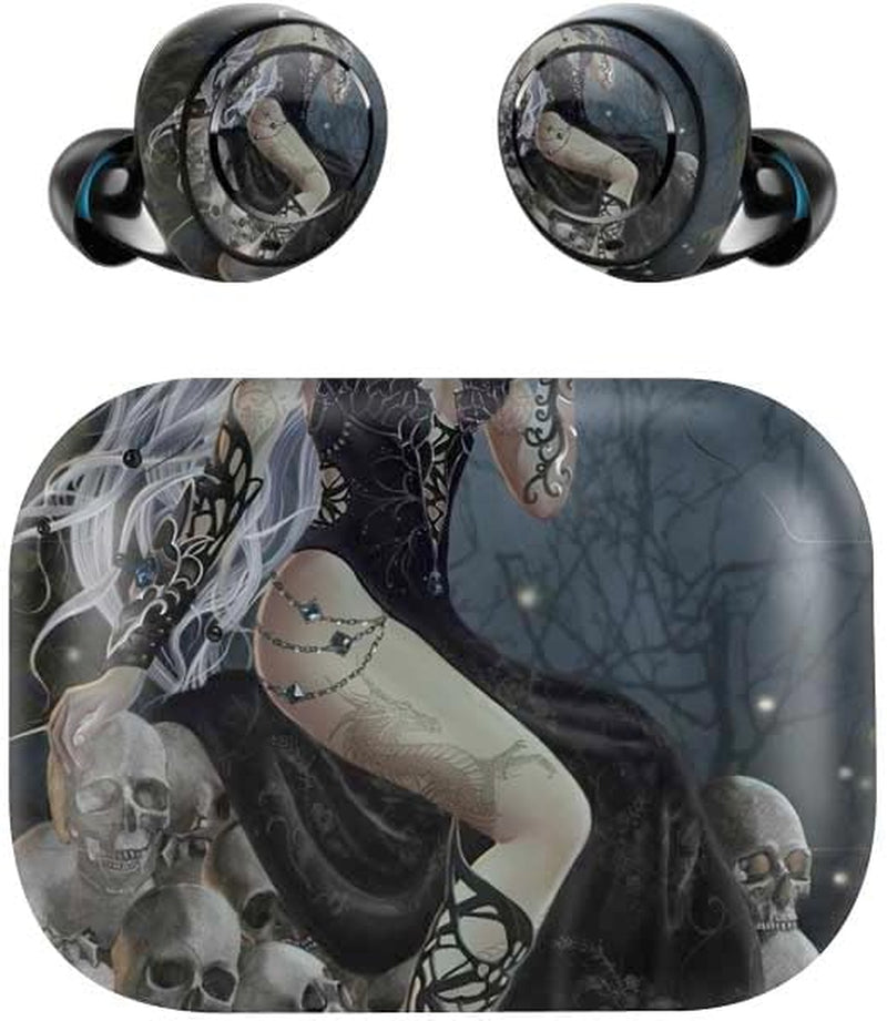 Skinit Decal Skin Compatible with Echo Buds - Officially Licensed Nene Thomas Gothic Queen with Silver Dragon by Nene Thomas Design  Skinit   